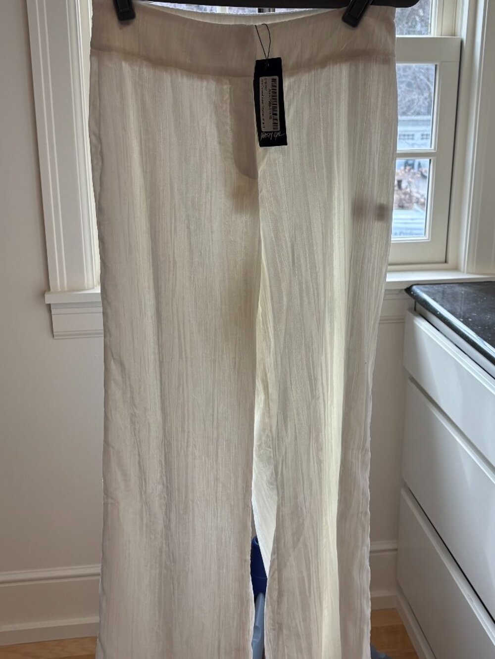 NWT Nasty Gal Crushed Velvet Textured Wide Leg Pants | Size: 6